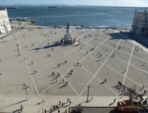 Beeindruckende Aussicht Lissabon